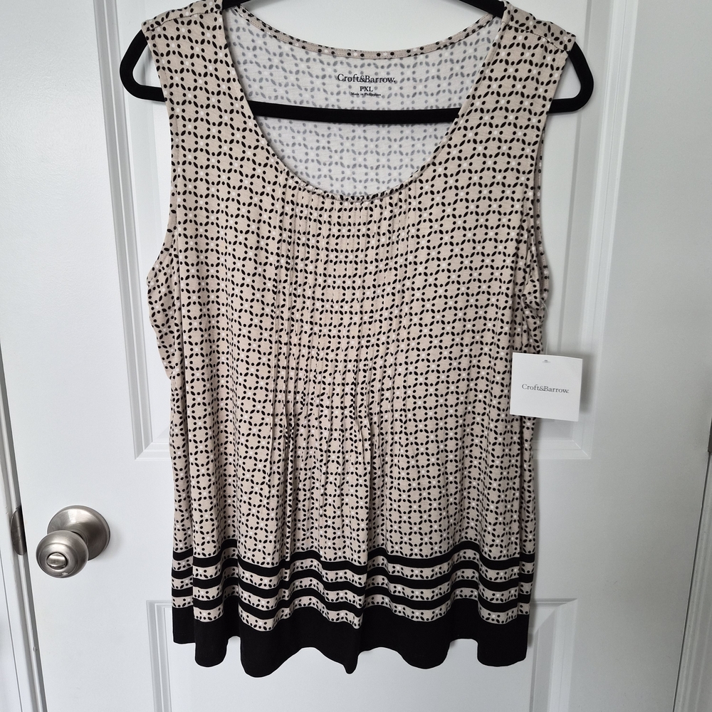Croft & Barrow Women's Patterned Sleeveless Top